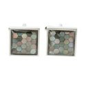 Mother of Pearl Honeycomb Cufflinks