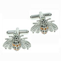 Crystal Honeybee Cufflinks