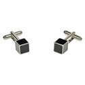 Onyx Cube Cuff Links