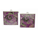 Purple Tapestry Cufflinks