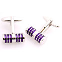 Purple Ribbon Wrap Cufflinks