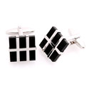 Black Grid Cufflinks