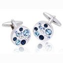 Blue Crystal Cufflinks