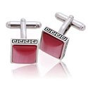 Square Greek Design Cufflinks