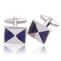 Purple Triangle Cufflinks