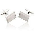 Two Tone Engravable Cuff Links
