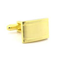 Gold Two Tone Engravable Cufflinks