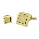 Gold Double Square Stud Set