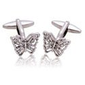 Crystal Butterfly Cufflinks