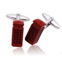 Red Phone Booth Cufflinks