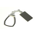 Sterling Rectangle Keychain