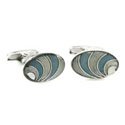 Aqua Swirl Cufflinks