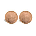 One Cent Euro Coin Cuff Links (Spain)