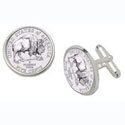 Bison Nickel Cufflinks