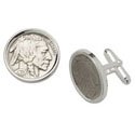 Buffalo Nickel Coin Cufflinks