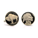 Black Buffalo Nickel Cufflinks