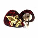 Fleur de Lis Guitar Pick Cufflinks