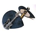Mini Electric Guitar Cufflinks