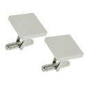 Square Engraved Cuff Links