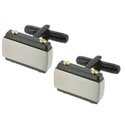 Contrast Engraved Cuff Links