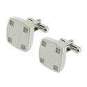 Crystal Corners Cuff Links
