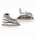 Hockey Skate and Stick Cufflinks