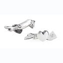 Victorian Leg and Heart Cufflinks