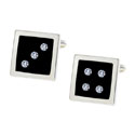 Dice Cufflinks: 3 & 4