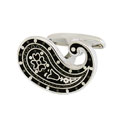 Black Paisley Cufflinks