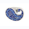 Blue Paisley Cufflinks