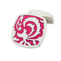 Pink Flourish Cufflinks