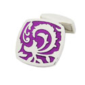 Purple Flourish Cufflinks