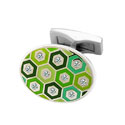 Green Honeycomb Cufflinks