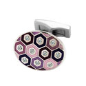 Pink Honeycomb Cufflinks