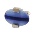 Blue Cats Eye Cufflinks
