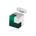 Malachite Cube Cufflinks