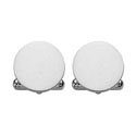 Silver Circle Engraved Cuff Links