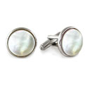 Silver & Mother of Pearl Cufflinks