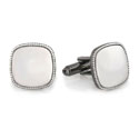 Hematite & Gunmetal Cushion Cufflinks