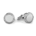 Silver Art Nouveau Engravable Cufflinks