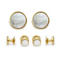 Gold & Mother of Pearl Stud Set