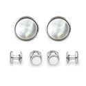 Silver & Mother of Pearl Stud Set