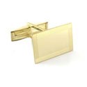 Gold Picture Frame Engraved Cuff Links