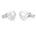 Sterling Claddagh Circle Cuff Links