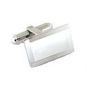 Sterling Frame Engraved Cufflinks