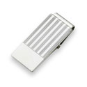 Striped Hinged Money Clip