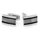 Steel & Black Cufflinks