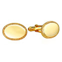 Oval Vermeil Cufflinks