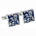 Blue Skull Fest Cufflinks