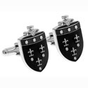 Black Fleur Di Lis Shield